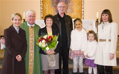 Mick and Mal Applegarth after renewing their marriage vows