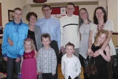 Brian and Iris Beck celebrate their Ruby Anniversary with family