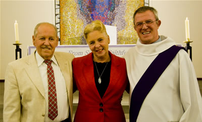 Brian and Irene Craddy with Deacon Pat Thomas