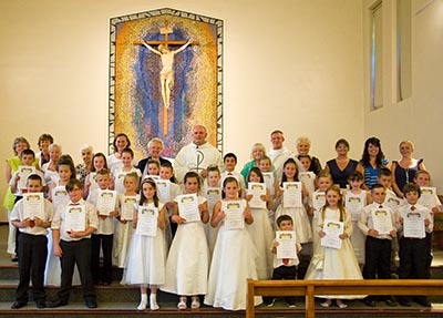 The FHC children are presented with their certificates