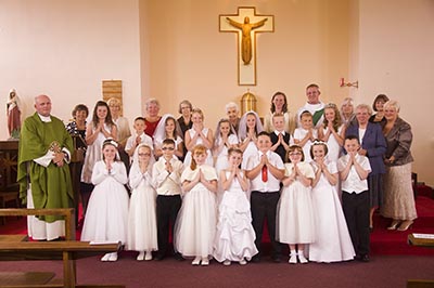 First Holy Communion day at St. Anne's, Eston