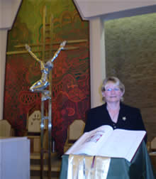 Shirley Gollogley after Mass at Rite of Election