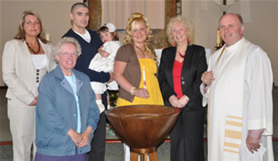 Baptism at St. Andrew's Church, Teesville